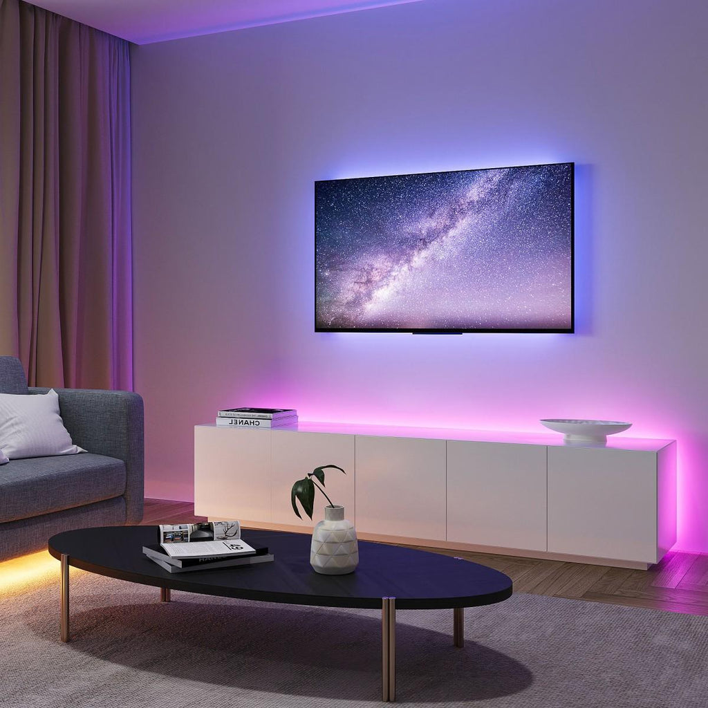 Projetor Aurora Galaxy - sala com aurora